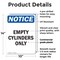 Signmission Empty Cylinders Only, 10 in W x Rectangle, Plastic OS-2PACK-NS-P-1014-V-12022 - alternate 6